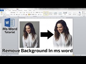 Remove Background photo in Ms word || How to remove background photo in ms word || word tutorial
