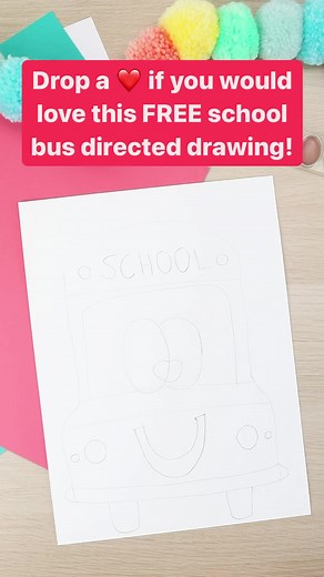 Grab your free school bus directed drawing for those first few weeks of school! #backtoschool #freedownload #directeddrawing | Proud to be Teaching Primary