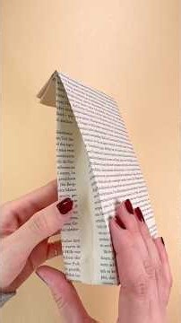 Paper Lunch Bag made from 2 old Book Pages