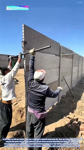 Concrete Rising: How Workers Master the Art of Precast Wall Panel Assembly