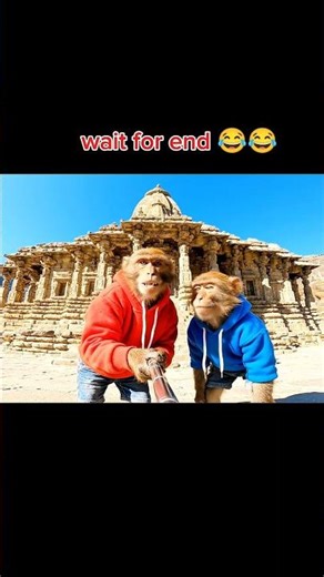 monkey gya Kedarnath ji kai #ai #funny #aveeplayr #aivlogger #aimonkey