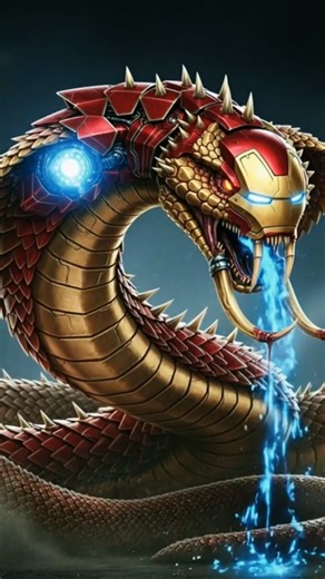 Iron Man x Snake Fusion: The Ultimate Transformation! 🐍 | #shorts #youtube