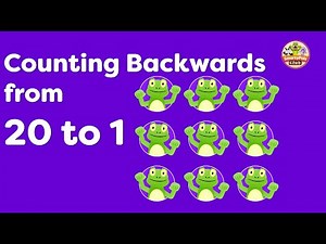 Counting Backwards 20 - 1 Song for Children | Count all the SmartyPalsClub Animals |