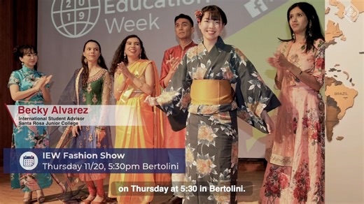 International Education Week celebrates international students, their languages and cultures, and global learning. Check out the lineup of events, a collaboration with our colleagues at Sonoma State University. More at https://international.santarosa.edu/. | Santa Rosa Junior College