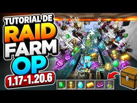 Tutorial Granja de raids stackeadas para Minecraft java 1.17-1.20.6
