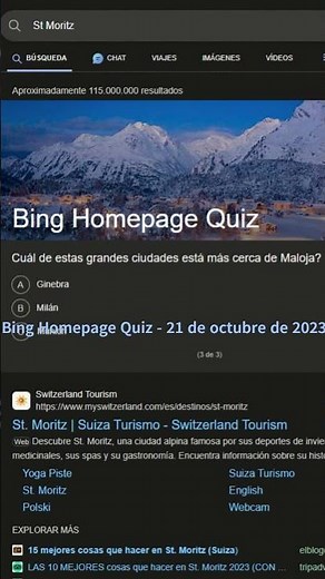Bing Homepage Quiz - 21 de octubre de 2023