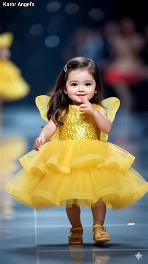 Baby Fashion Catwalk – Long Silky Hair & Stylish Runway Dresses Part-83