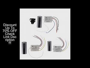 Wireless 2 Channel ON/OFF Lamp Remote Control Switch Receiver Transmitter