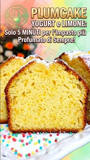 YOGURT and LEMON PLUMCAKE 🍋 Only 5 MINUTES for the most fragrant dough ever!