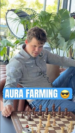 Magnus the Aura Farmer 😎🕺🏻 #chess #magnuscarlsen