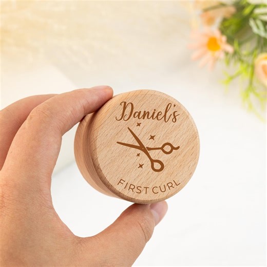 Baby First Hair Keepsake Box,first Curl Engraved Gift, Baby Lock of Hair,wooden Holder for Kids,custom New Baby Gift,newborn Gift Idea - Etsy