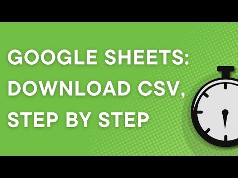 Google Sheets 101: Download CSV, step by step (2023)