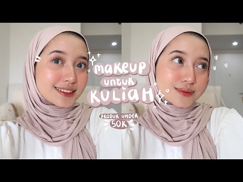 MAKEUP KULIAH PAKAI PRODUK MURCE💖✨ | Pinkflash One Brand Makeup Tutorial