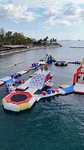 96K views · 656 reactions | Beachfront resort with inflatable, swimming pool and slides in Zambales ☀️️ Whiterock Hotel and Waterpark  Subic Zambales  For booking/inquiries: https://www.facebook.com/share/19v6xMeXmq/?mibextid=wwXIfr | Aira & Meagan | Facebook