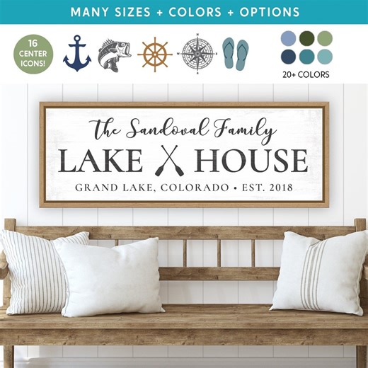 Custom Welcome to the Lake House Sign | Personalized Lake Signs - Etsy Canada