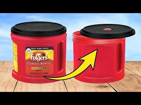 You’ll NEVER Throw Away Empty Coffee Containers After Watching This
