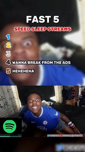 Fast 5 Speeds Sleep Stream Moments #funny #speed ##sleepstream #jokes #fast5