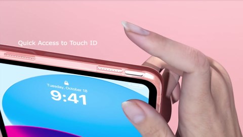 MoKo Case for New iPad (A16) 11th Generation 2025/10th Generation 2022, iPad 11 inch/10.9 inch Case with Soft TPU Translucent Frosted Back Cover,Auto Wake/Sleep,Support Touch ID,Conch Shell