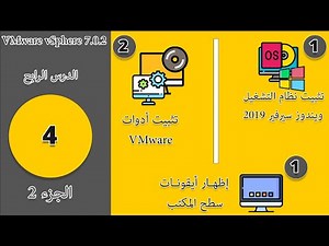 الدرس الرابع | الجزء الثاني - تثبيت نظام التشغيل ويندوز سيرفر 2019 وتثبيت أدوات VMware.