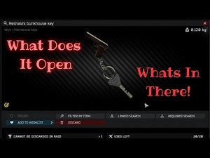 Reshalas bunkhouse key tarkov
