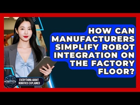 How Can Manufacturers Simplify Robot Integration On The Factory Floor?