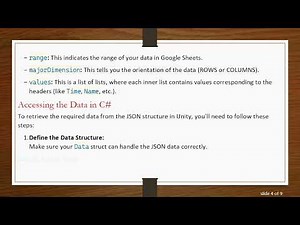 How to Handle JSON Data from Google Sheets in Unity with C#