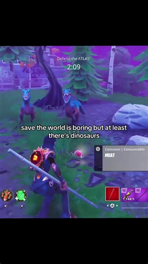 throwing meat cus i forgot how to make them friendly 😪🦖 @2Piece // #dinosaur #stw #fortnite #fypシ゚viral #rawr