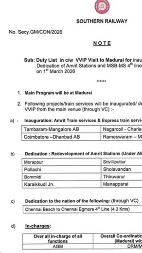 Madurai Rail Boost 🚆 | புதிய Amrit Bharat Express Launch!