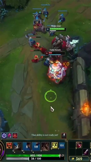 Ez Q To Kill Tahm Kench!😎#gnar #leagueoflegends #gnarclips #shorts