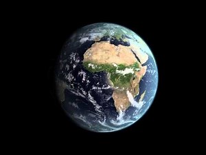 Test Animation of a simple Earth rotation at 4k