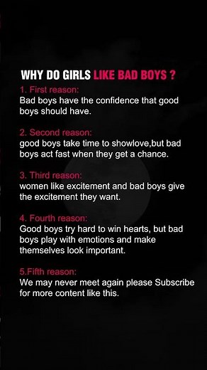 Why Girls Choose Bad Boys Over Good Boys 💔 #shorts #lovefacts #relationshipfacts