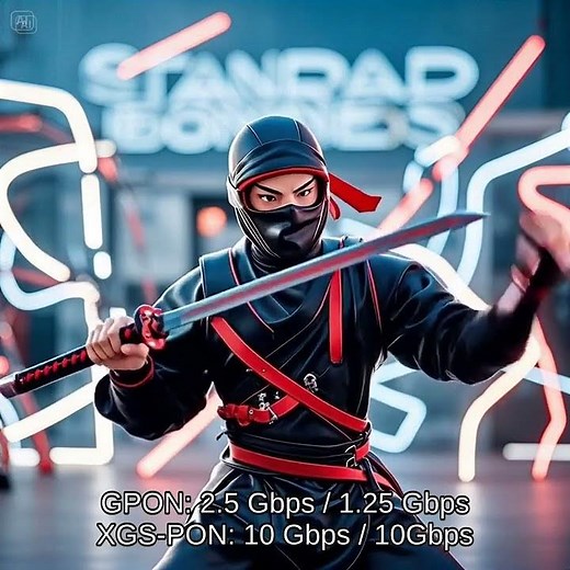 GPON vs XGS PON vs 25G PON #GPON #XGSPON #25GPON #FiberInternet #NetworkEngineering #PONNinja