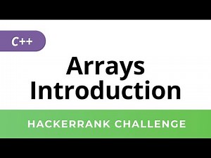 HackerRank Solution: Arrays Introduction in C++