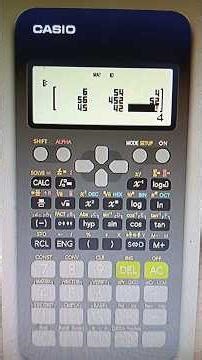 how to input a matrix Casio FX 991 ES Plus calculator #cascable #freedvdboot #micromaster