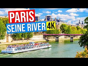 PARIS FRANCE (A walk along the Seine River banks) in 4K