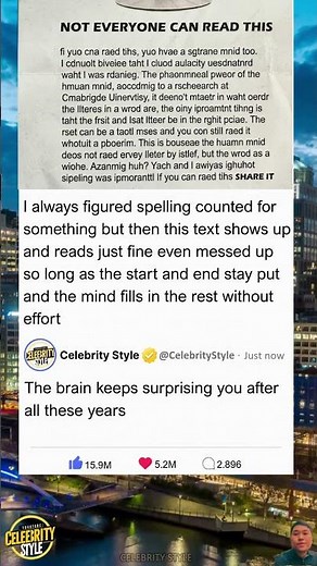 Mind-Blowing Trick: Why You Can Still Read This Scrambled Text Easily