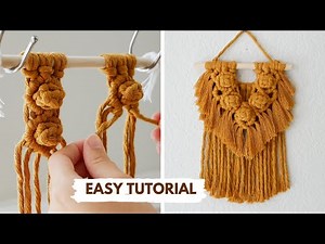 Mini Macrame Wall Hanging Tutorial