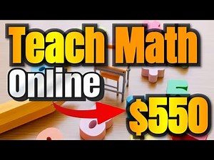Make $550 Teaching Math Online | Remote Jobs and Work From Home Opportunities WorldWide