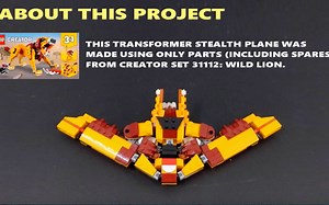【乐高31112套内变形金刚】隐身战机_哔哩哔哩_bilibili