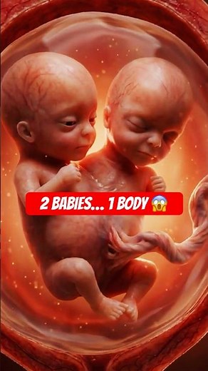 Inside the Womb: Conjoined Twins Moving in Real Life 🤯 #medicalanimation #humanreproduction #facts