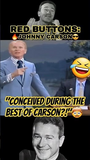 Johnny Carson & Red Buttons =🔥😏#shorts #johnnycarson #roast #tonightshow