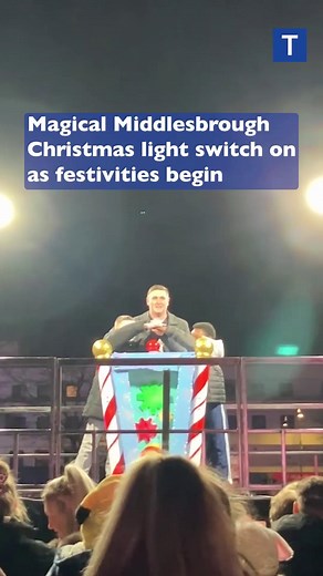 Magical Middlesbrough Christmas light switch on as festivities begin | Teesside Live