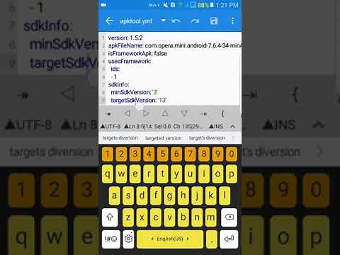 How to change Minimum SDK Android Version Using Apktool X