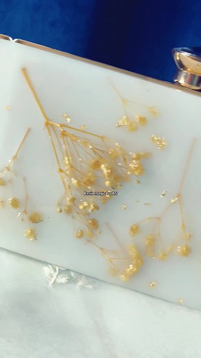 "Elevate your style game with our stunning Resin Clutch! New arrival #...