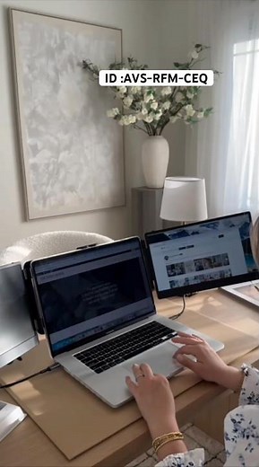 Monitor triplo portátil #monitor #triplo