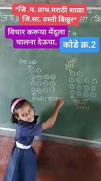 विचार करूया मेंदूला चालना देऊया. आजचे कोडे क्र. 2*जि .प. प्राथ.मराठी शाळा जि.सा. वस्ती बिळूर*