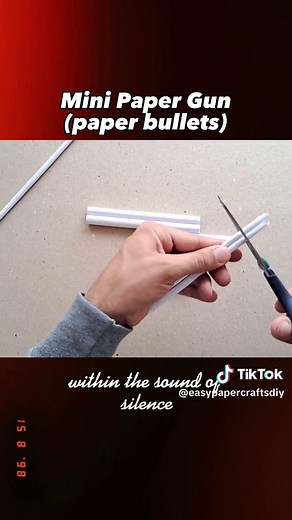 DIY Mini Paper Gun Slow Tutorial