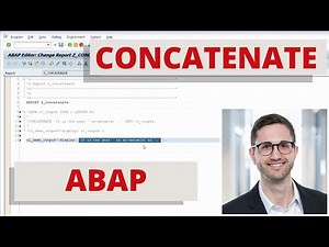 Modern ABAP - Concatenation Operator &&, && instead of CONCATENATE