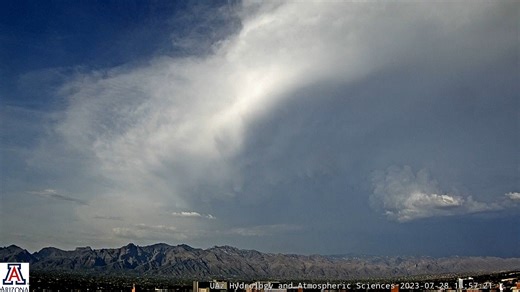 36K views · 702 reactions | Tucson was hit with a massive storm today! This timelapse from the University of Arizona's Department of Hydrology and Atmospheric Sciences shows the progression of the storm. | ABC15 Arizona | Facebook
