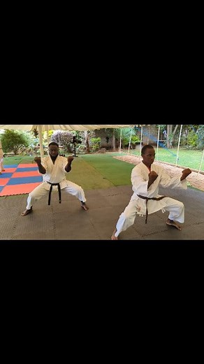 This is Karate KATA or as you say it Ma Kata ati kuli KATA 1, 2 ,3 .... So ba Grade one think of this as KATA 125. The rest of us this is Gankaku Shotokan KATA oss! | Ray Hometraining Karate Academy